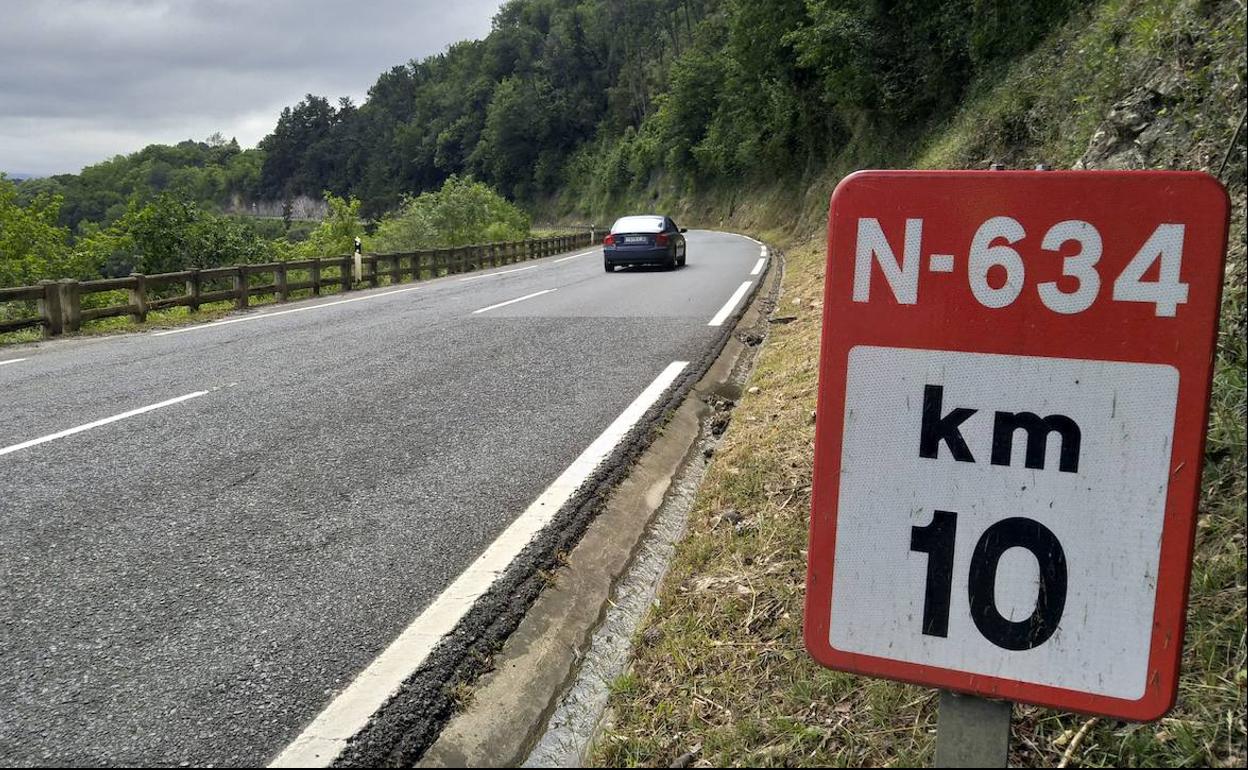 Punto en el que se produjo el accidente.