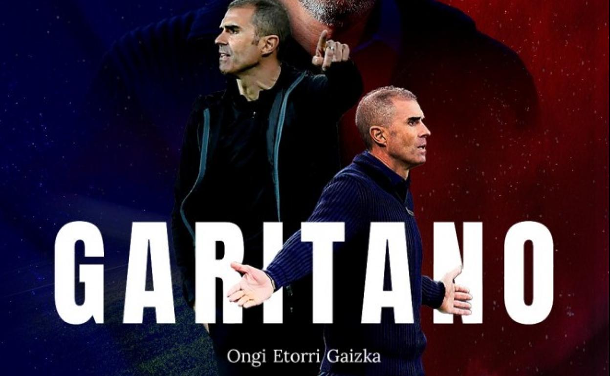 Imagen de Gaizka Garitano difundida por la S.D. Eibar. 