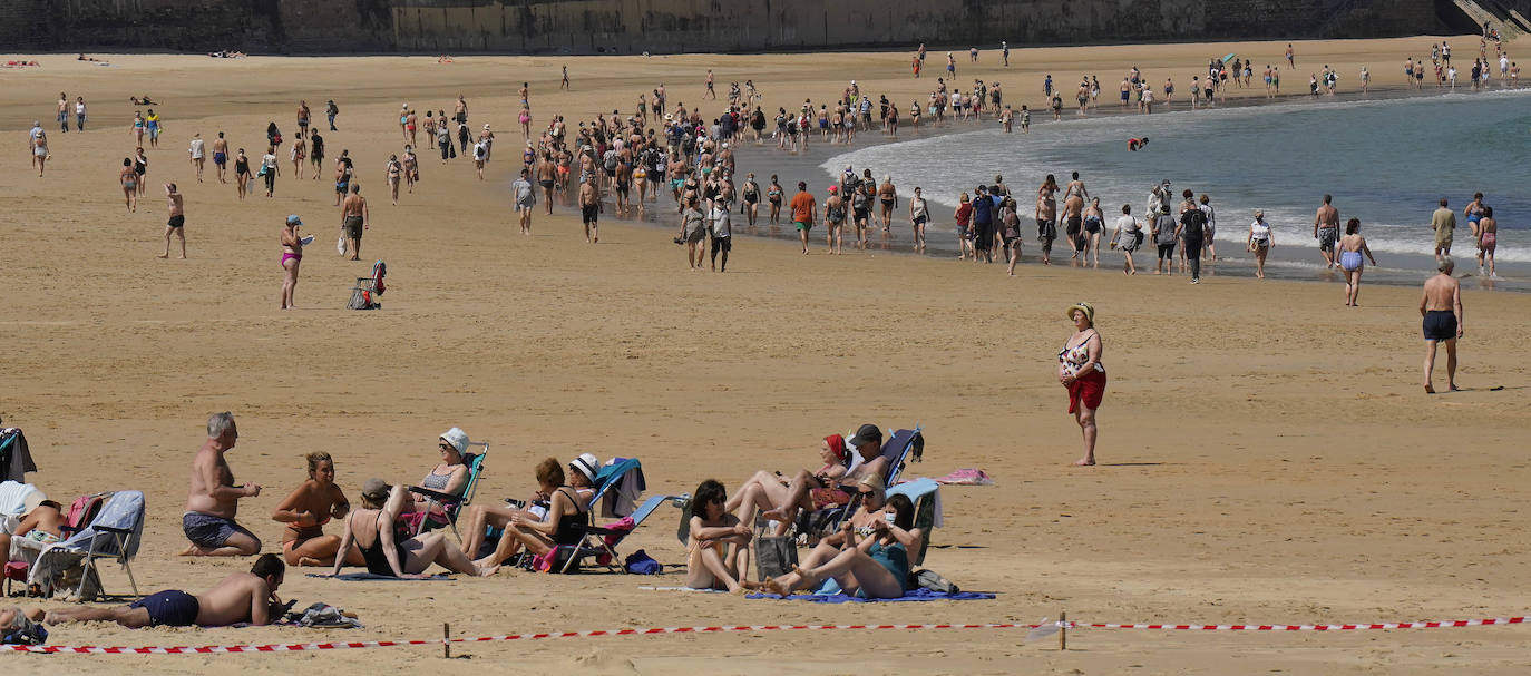 Fotos: Nueva jornada veraniega que terminó con cielos nublados