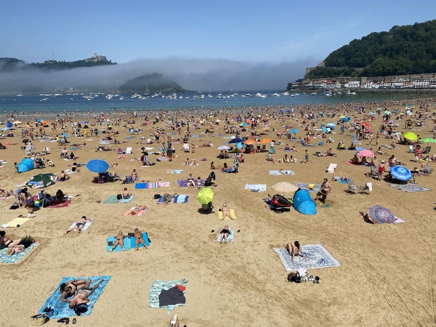 Fotos: Domingo de playa en San Sebastián