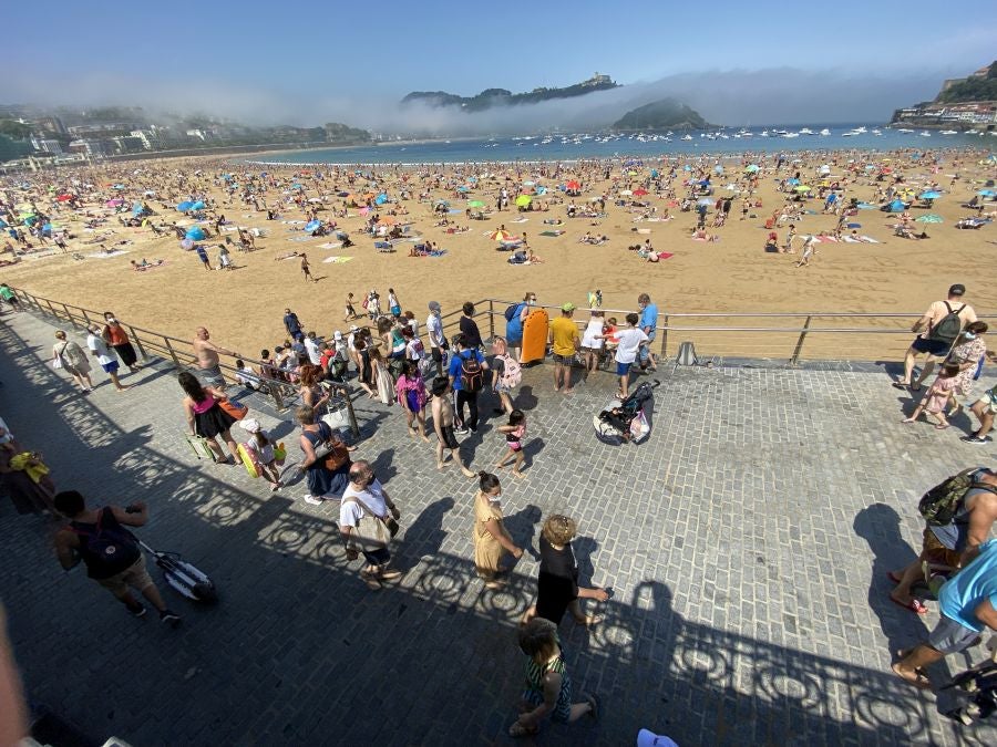 Fotos: Domingo de playa en San Sebastián