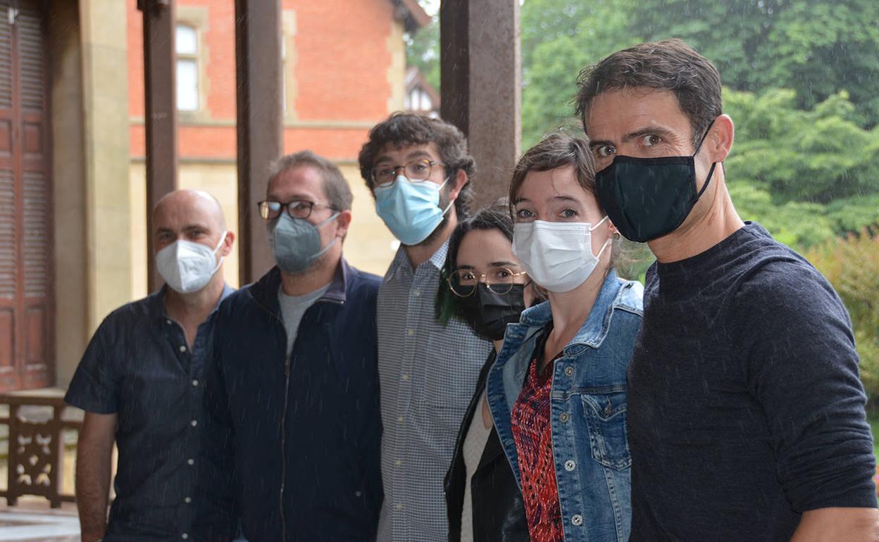 Xabier Gantzarain, Iñigo Astiz, Eneritz Dueso, Oihana Iguaran eta Manex Fuchs. 