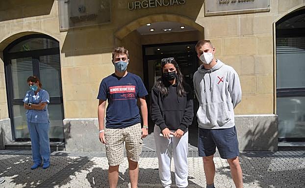 Pablo Alcorta, Andrea Moreno y Telmo Ordinas.