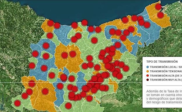 Consulta la incidencia del Covid en cada localidad de Gipuzkoa