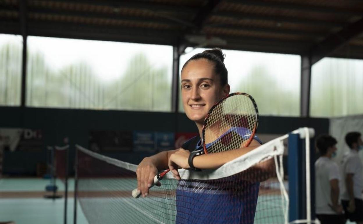 Clara Azurmendi, esta semana en el polideportivo donostiarra de Pío Baroja. 