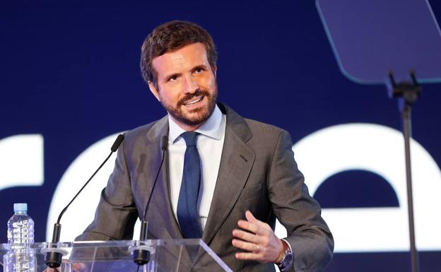 El líder del Partido Popular, Pablo Casado. 