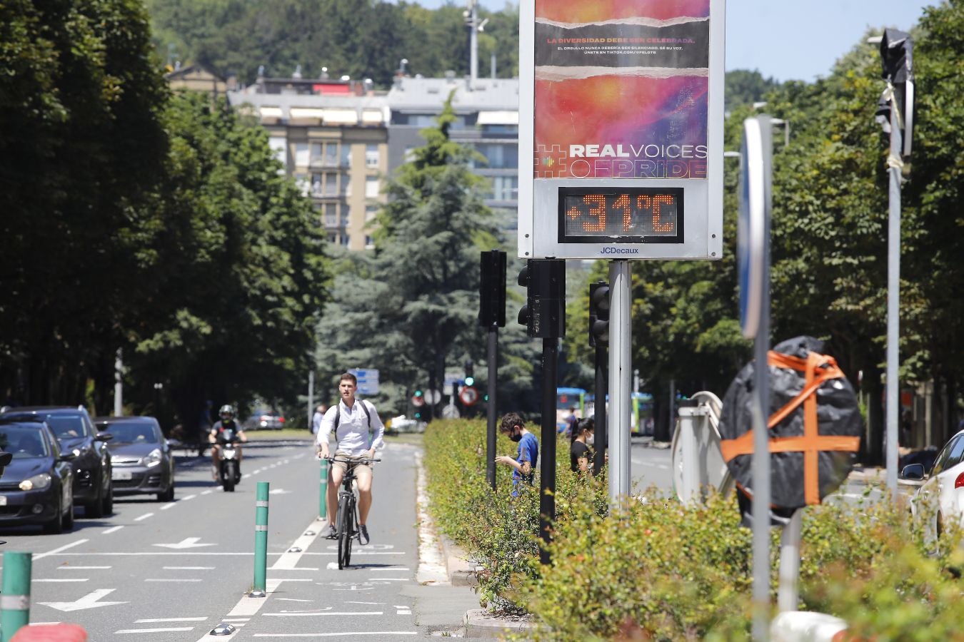 Lunes de sol y calor en Gipuzkoa.