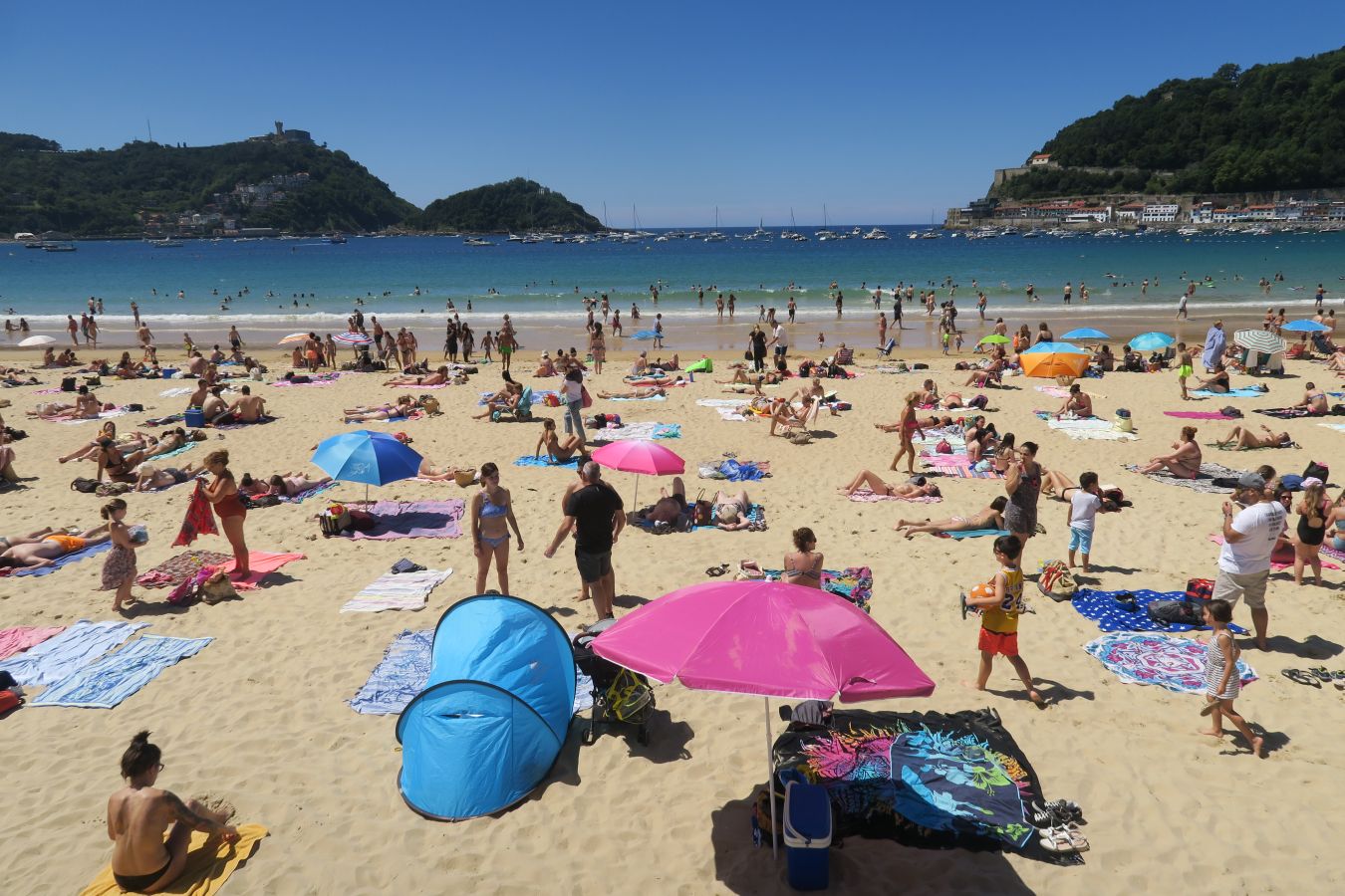 Lunes de sol y calor en Gipuzkoa.