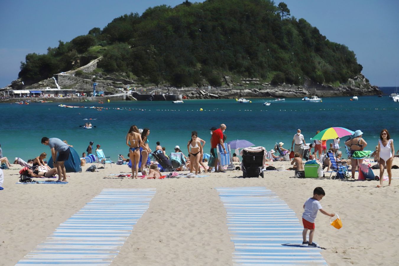 Lunes de sol y calor en Gipuzkoa.