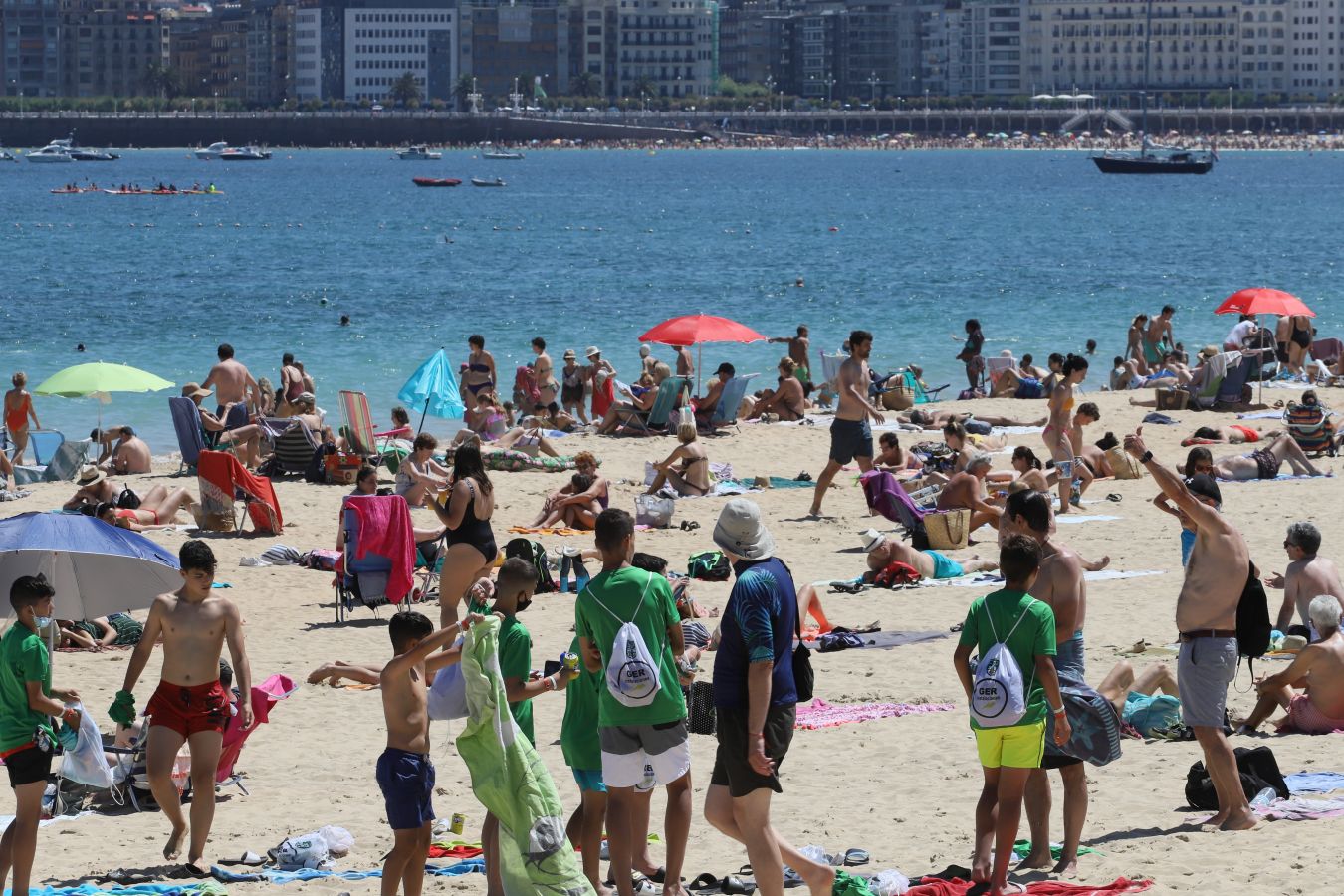 Lunes de sol y calor en Gipuzkoa.