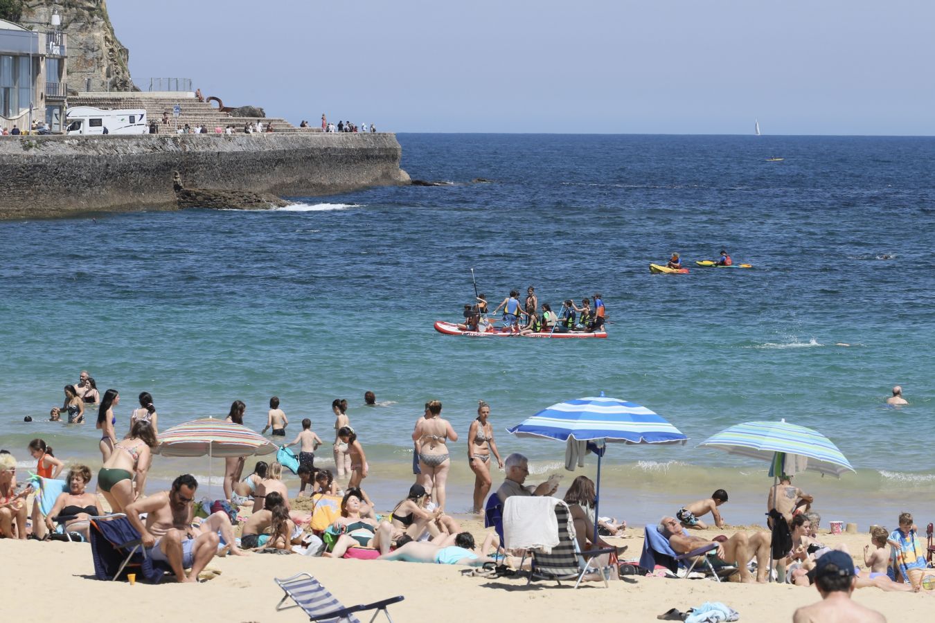 Lunes de sol y calor en Gipuzkoa.