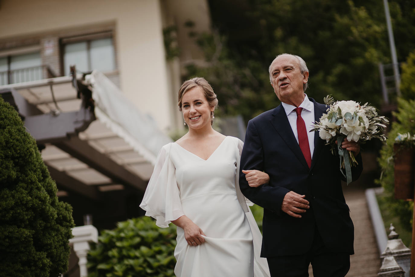 Amaia Urkia y Xabier Elorza se dieron el «sí quiero» en una emotiva ceremonia celebrada en el Mirador de Ulía