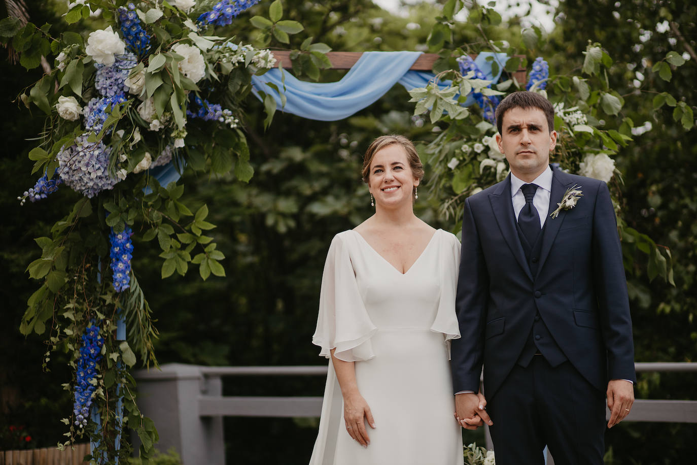 Amaia Urkia y Xabier Elorza se dieron el «sí quiero» en una emotiva ceremonia celebrada en el Mirador de Ulía