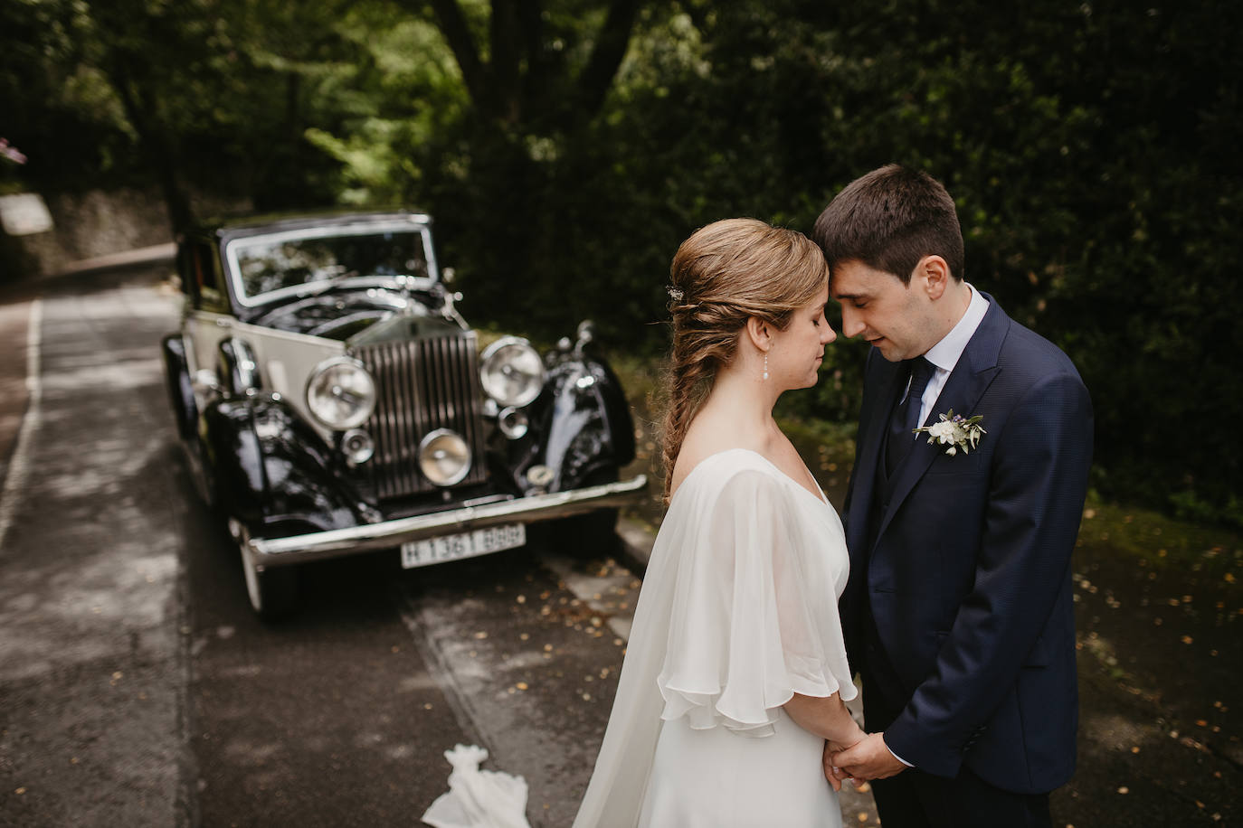 Amaia Urkia y Xabier Elorza se dieron el «sí quiero» en una emotiva ceremonia celebrada en el Mirador de Ulía