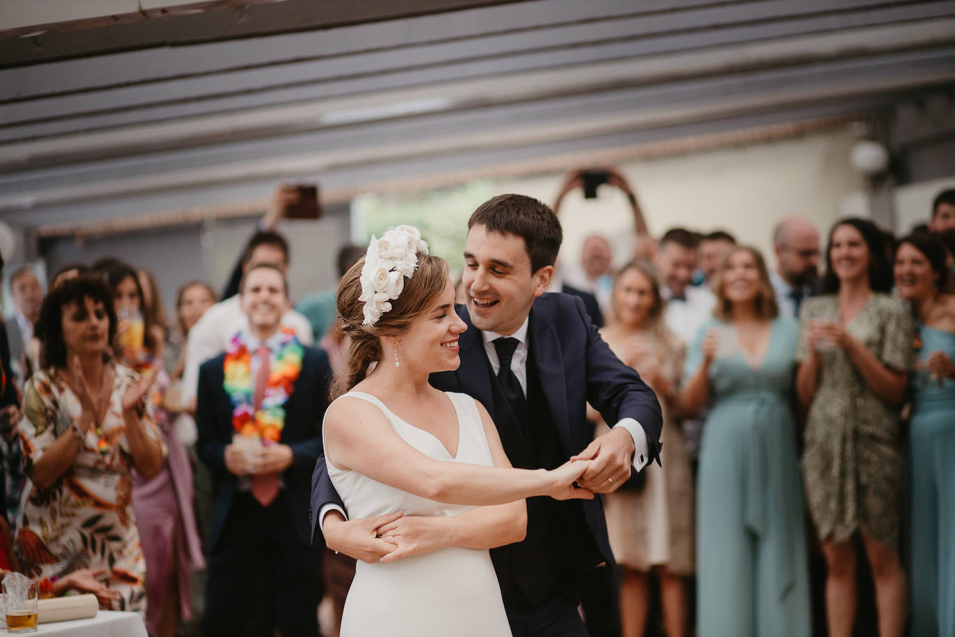 Amaia Urkia y Xabier Elorza se dieron el «sí quiero» en una emotiva ceremonia celebrada en el Mirador de Ulía