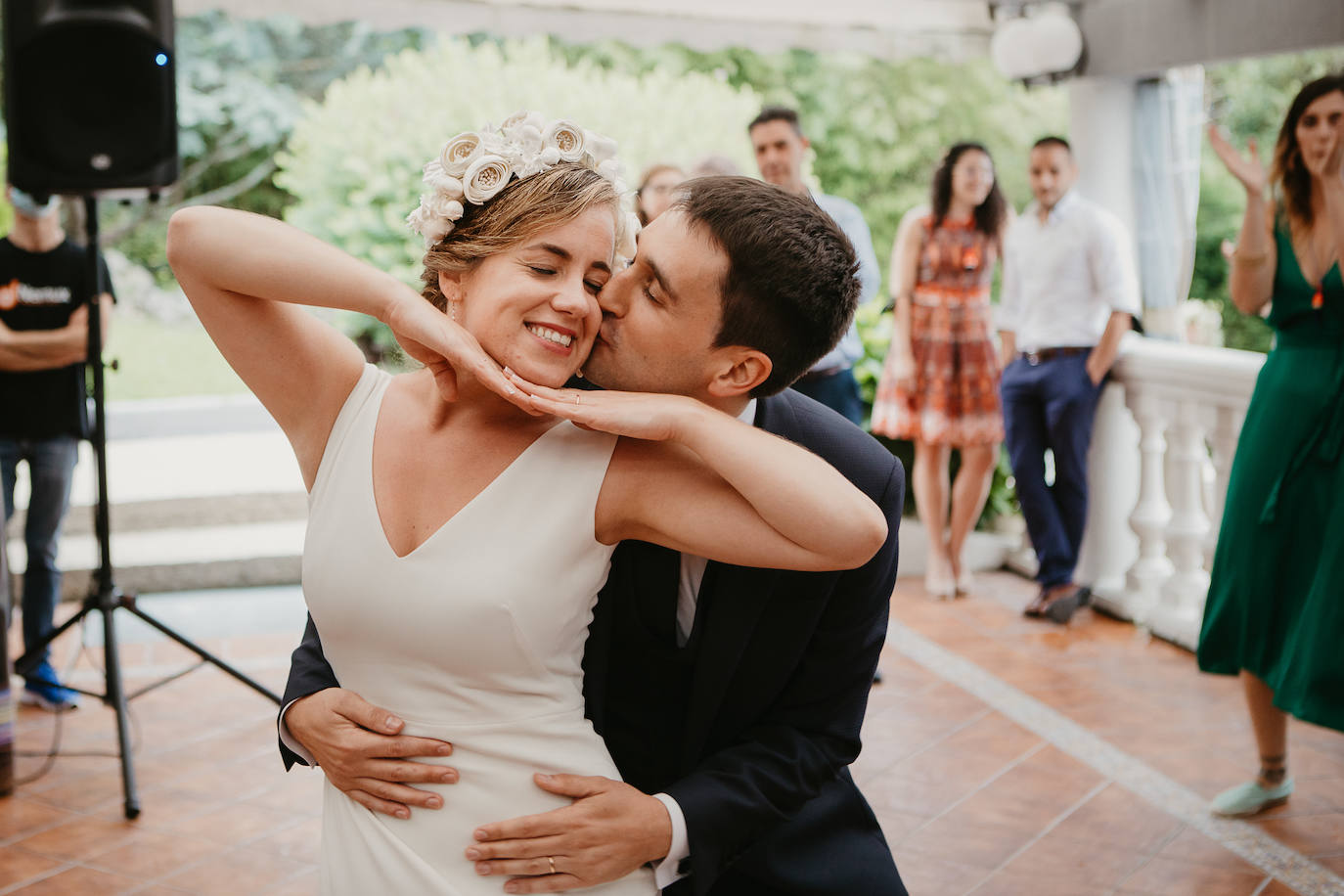 Amaia Urkia y Xabier Elorza se dieron el «sí quiero» en una emotiva ceremonia celebrada en el Mirador de Ulía