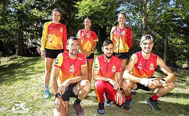 Maite Maiora junto al resto de sus compañeros d eequipo.