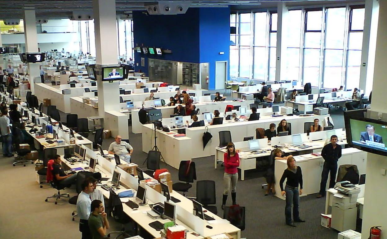 EITBren erredakzioa, Bilbon.