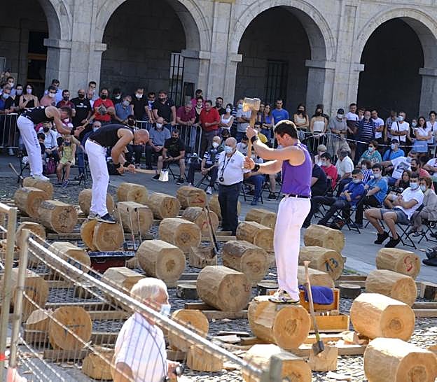 Los participantes en el campeonato de Gipuzkoa, ayer en Astigarraga. 