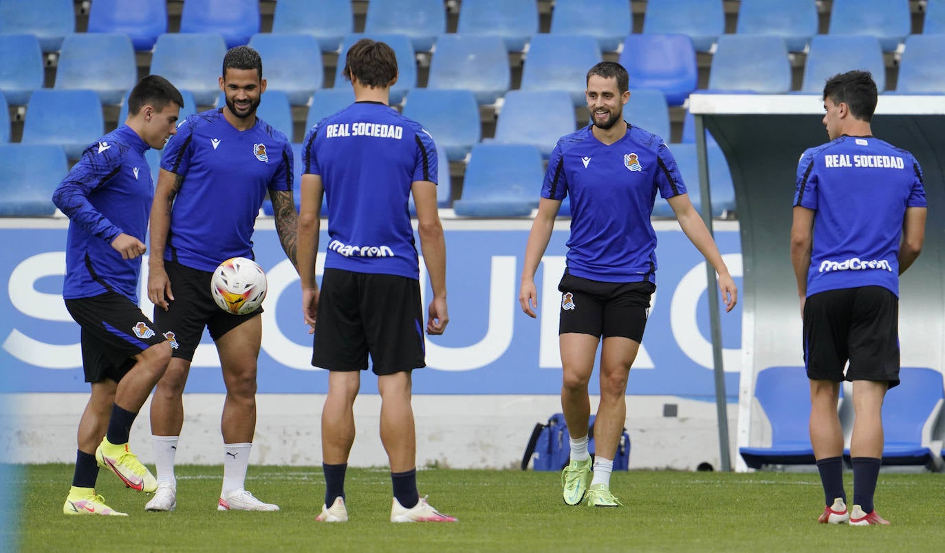 Fotos: Las mejores imágenes del entrenamiento de la Real Sociedad