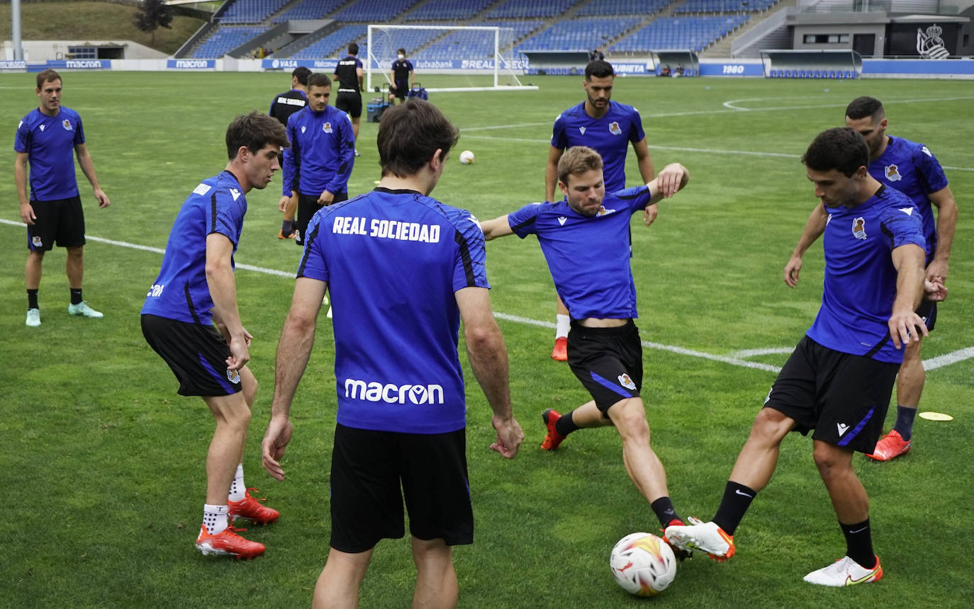 Fotos: Las mejores imágenes del entrenamiento de la Real Sociedad