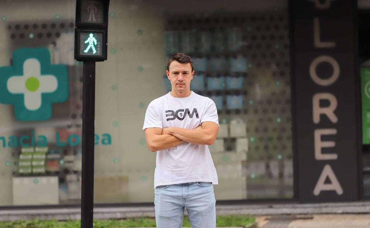 Borja Cilveti, ayer en San Sebastián.