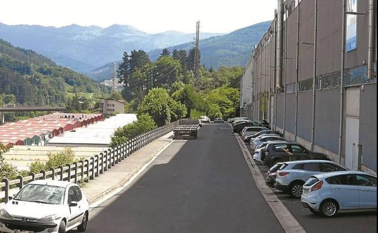 Una vista del polígono industrial de Mugitegi.
