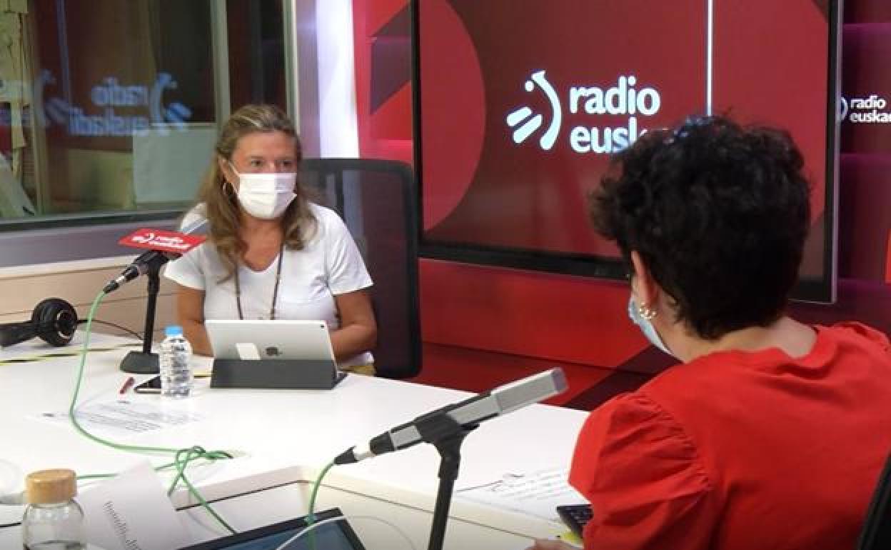 Sagardui durante la entrevista radiofónica. 