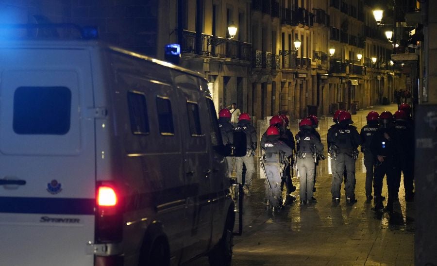 Fotos: Altercados en Donostia
