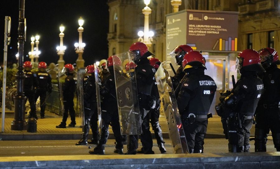 Fotos: Altercados en Donostia