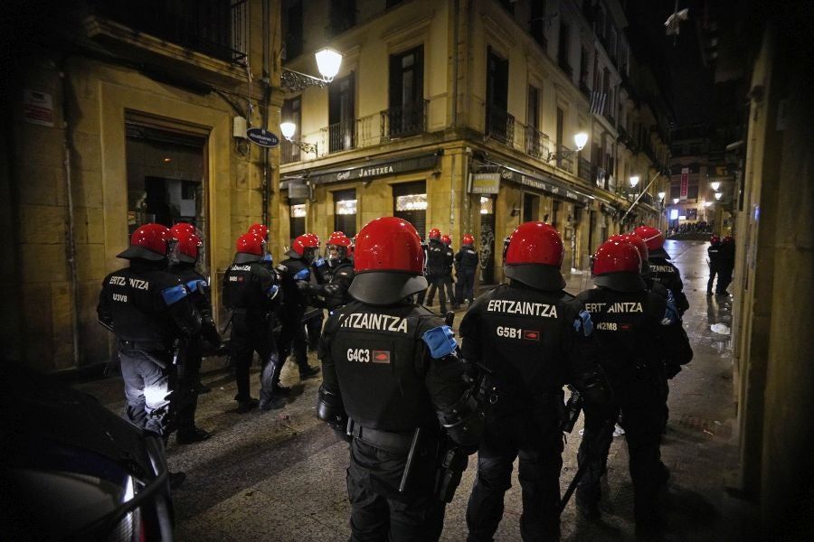 Fotos: Altercados en Donostia