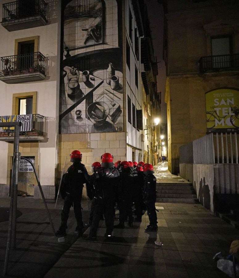 Fotos: Altercados en Donostia