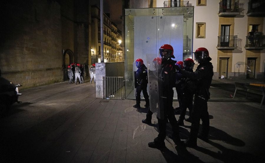 Fotos: Altercados en Donostia