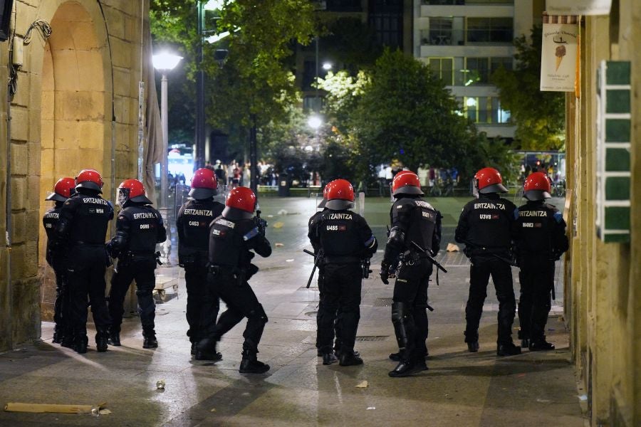 Fotos: Altercados en Donostia