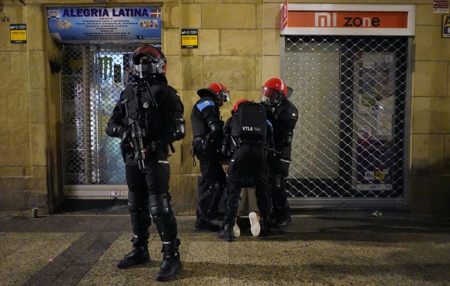 Fotos: Altercados en Donostia