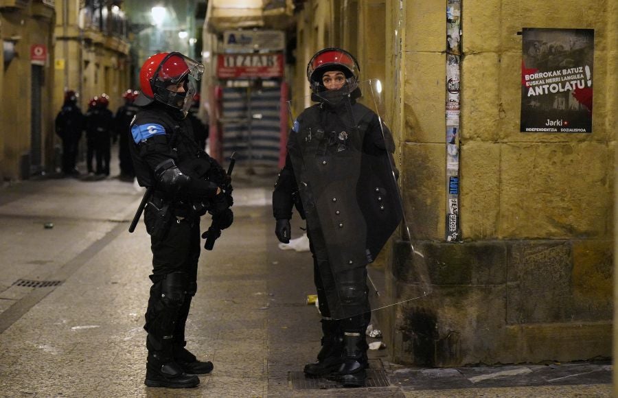Fotos: Altercados en Donostia