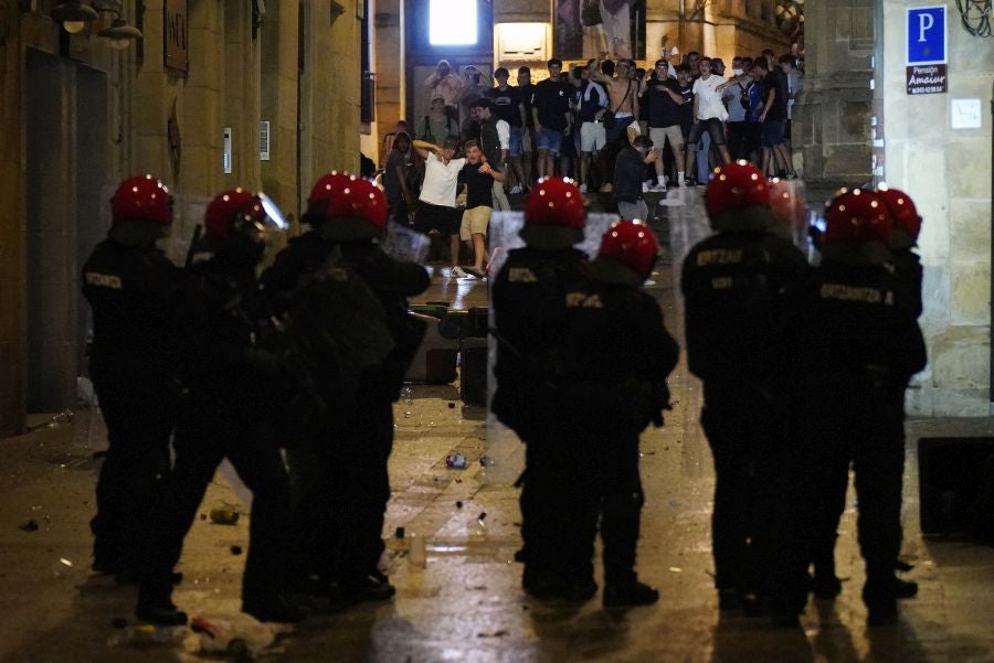 Fotos: Altercados en Donostia
