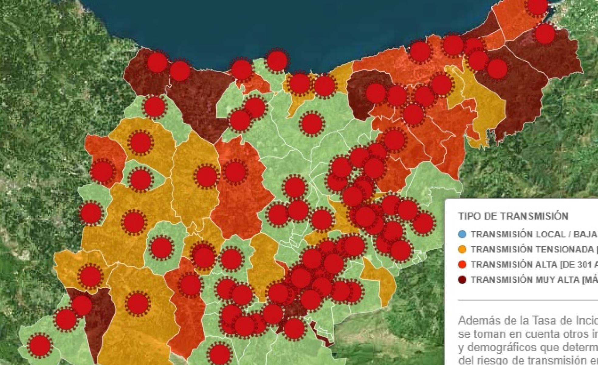 Coronavirus Gipuzkoa: Consulta la evolución del Covid-19 pueblo a pueblo