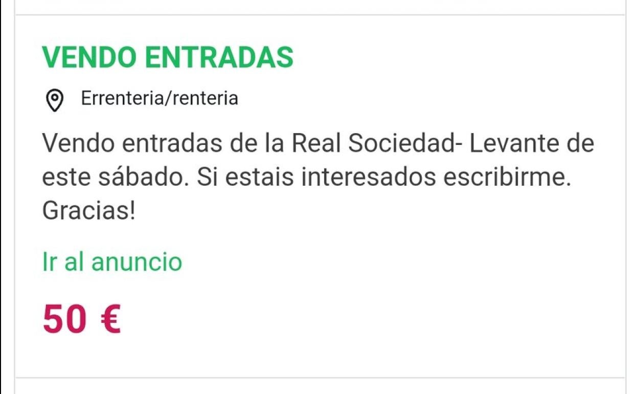 La Real Sociedad perseguirá a los abonados que buscan revender sus entradas