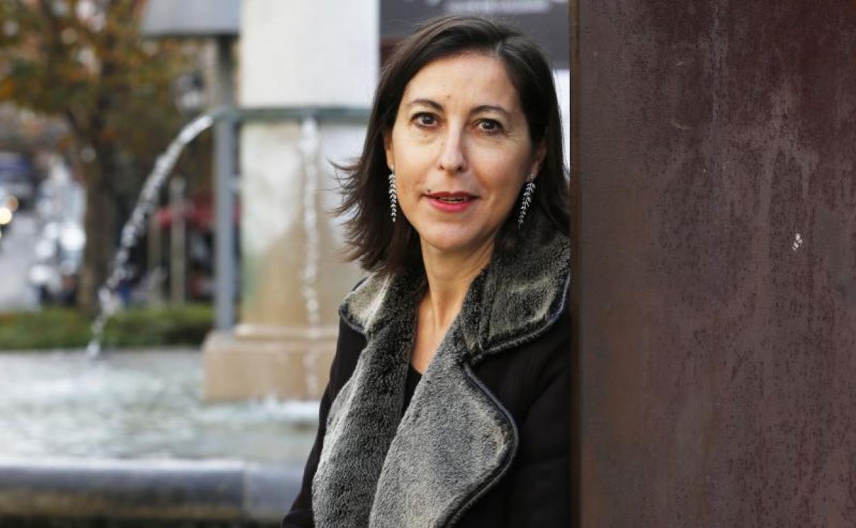 La durangarra Meritxell Relaño, que trabaja para Unicef en Ginebra, en una visita a Bilbao 