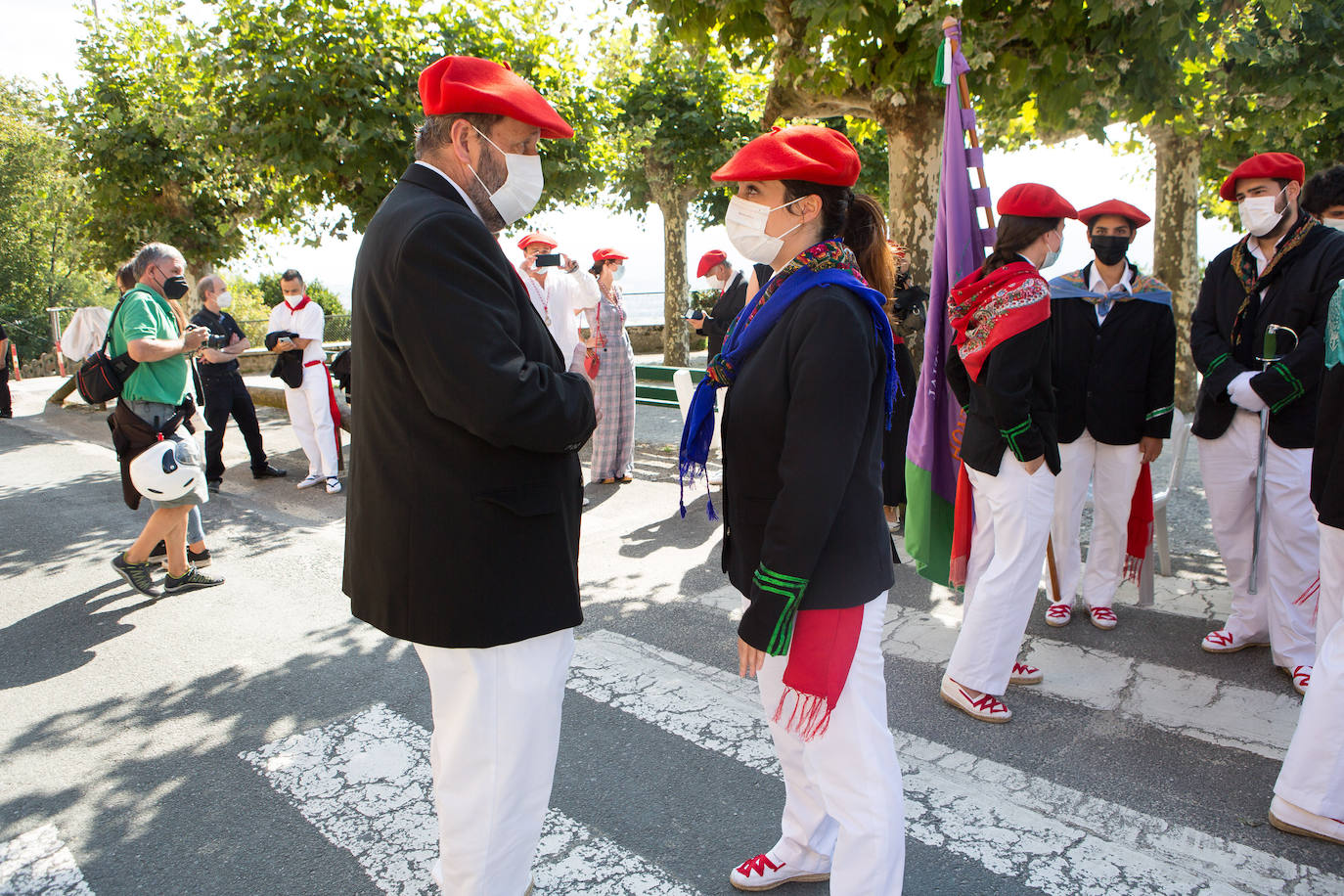 Fotos: Las imágenes de otro 8 de septiembre atípico en Hondarribia