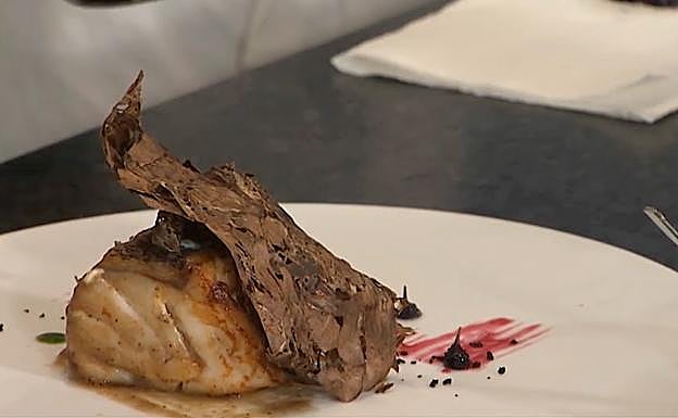 Receta de láminas de hongos con mero de Elena Arzak