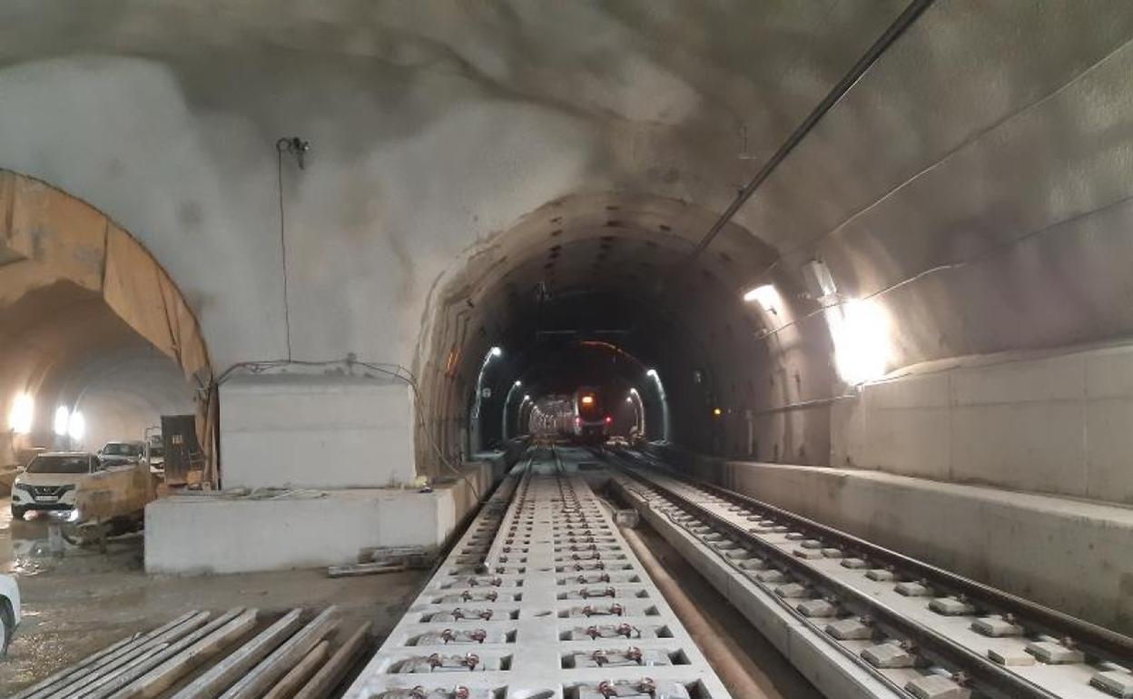 El enlace en Lugaritz entre el trazado actual y la nueva variante soterrada. 