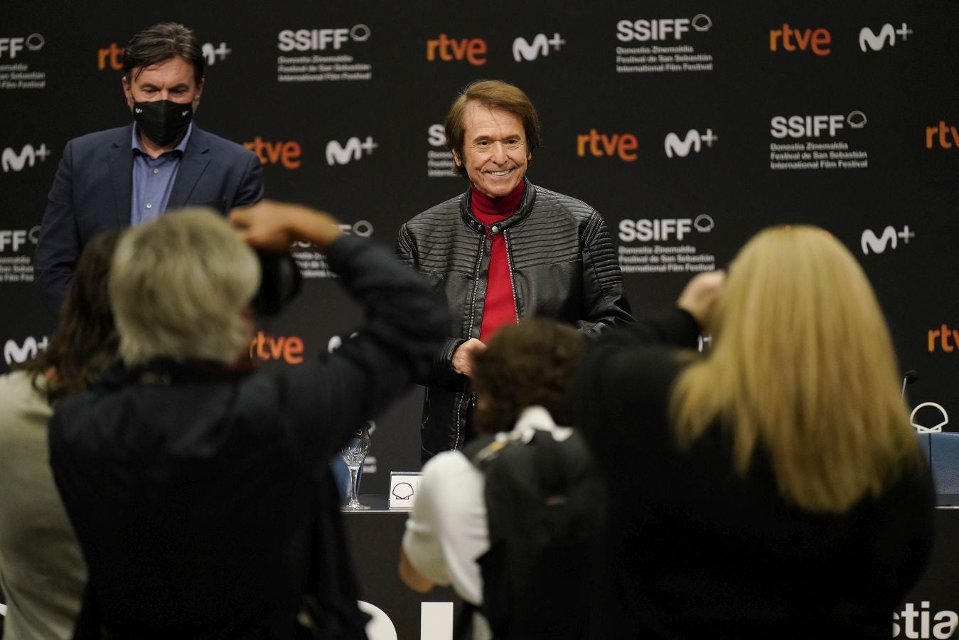 Fotos de Raphael en el Festival de cine de San Sebastián