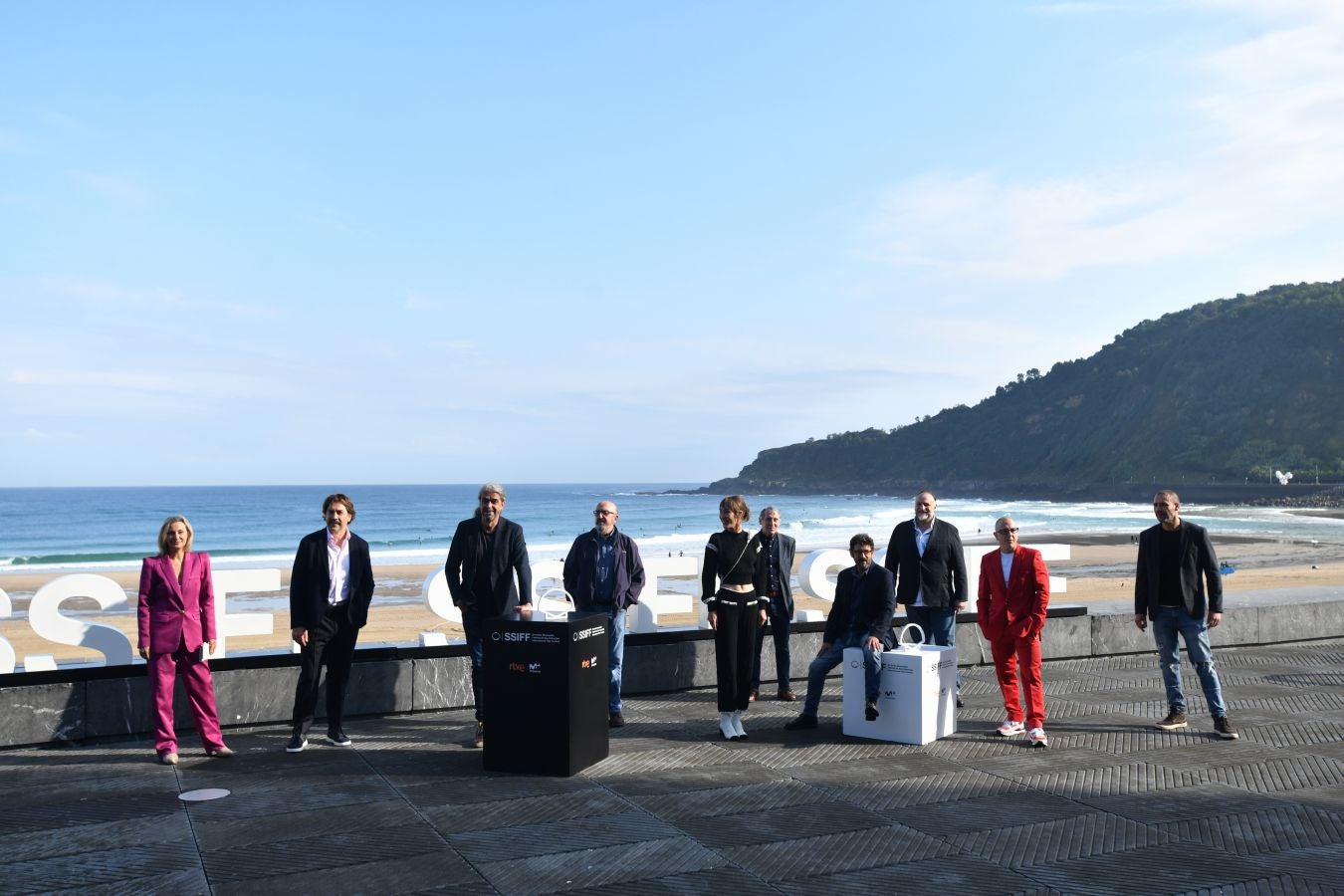 Fotos: Javier Bardem y el equipo de &#039;El buen patrón&#039;, en la terraza del Kursaal