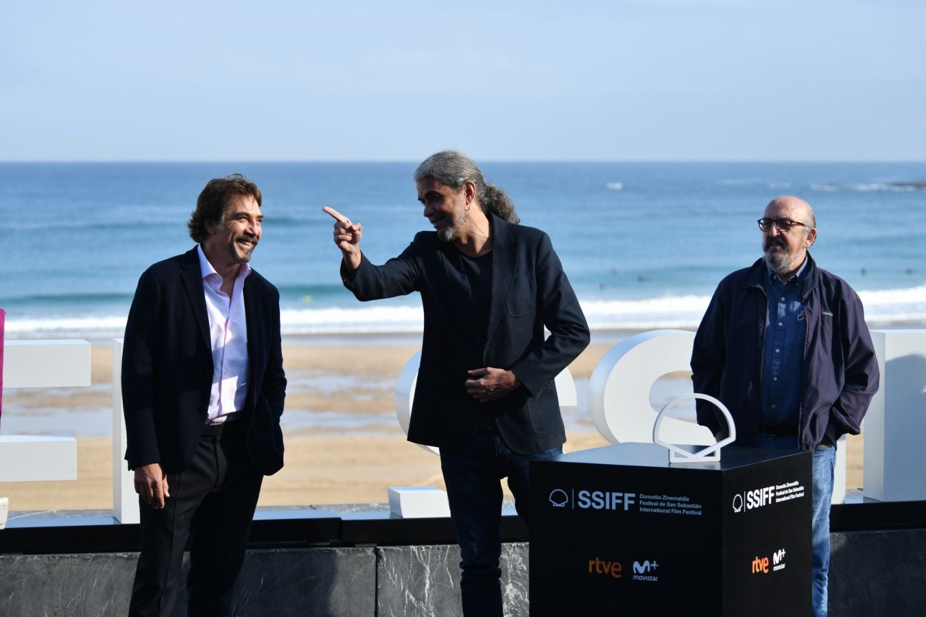 Fotos: Javier Bardem y el equipo de &#039;El buen patrón&#039;, en la terraza del Kursaal