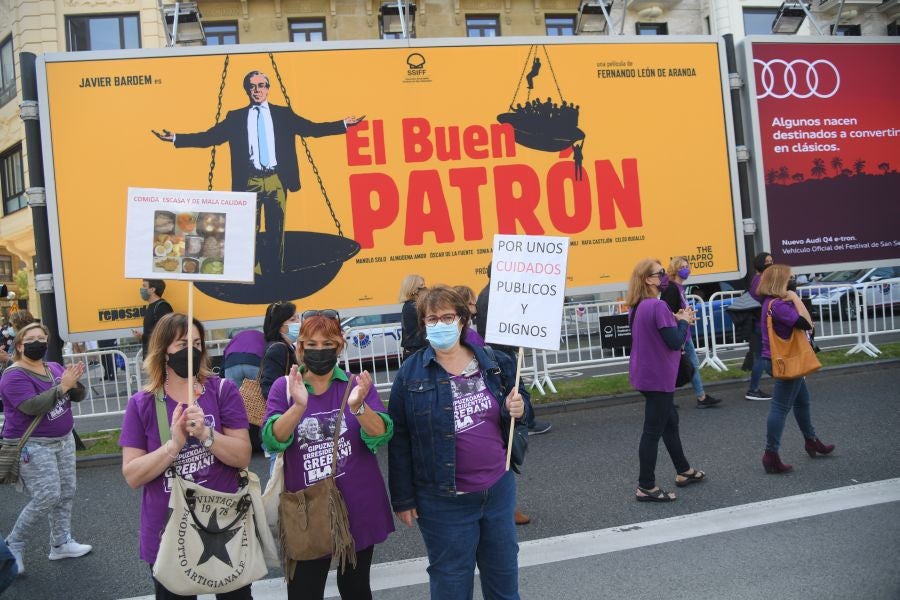 Fotos: Protesta de las trabajadoras de las residencias de Gipuzkoa