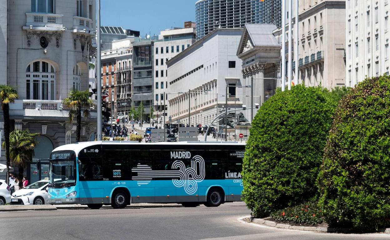 Autobuses de Irizar por Madrid