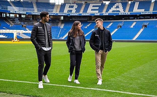 Imagen. Las imágenes de la presentación en el Reale Arena.