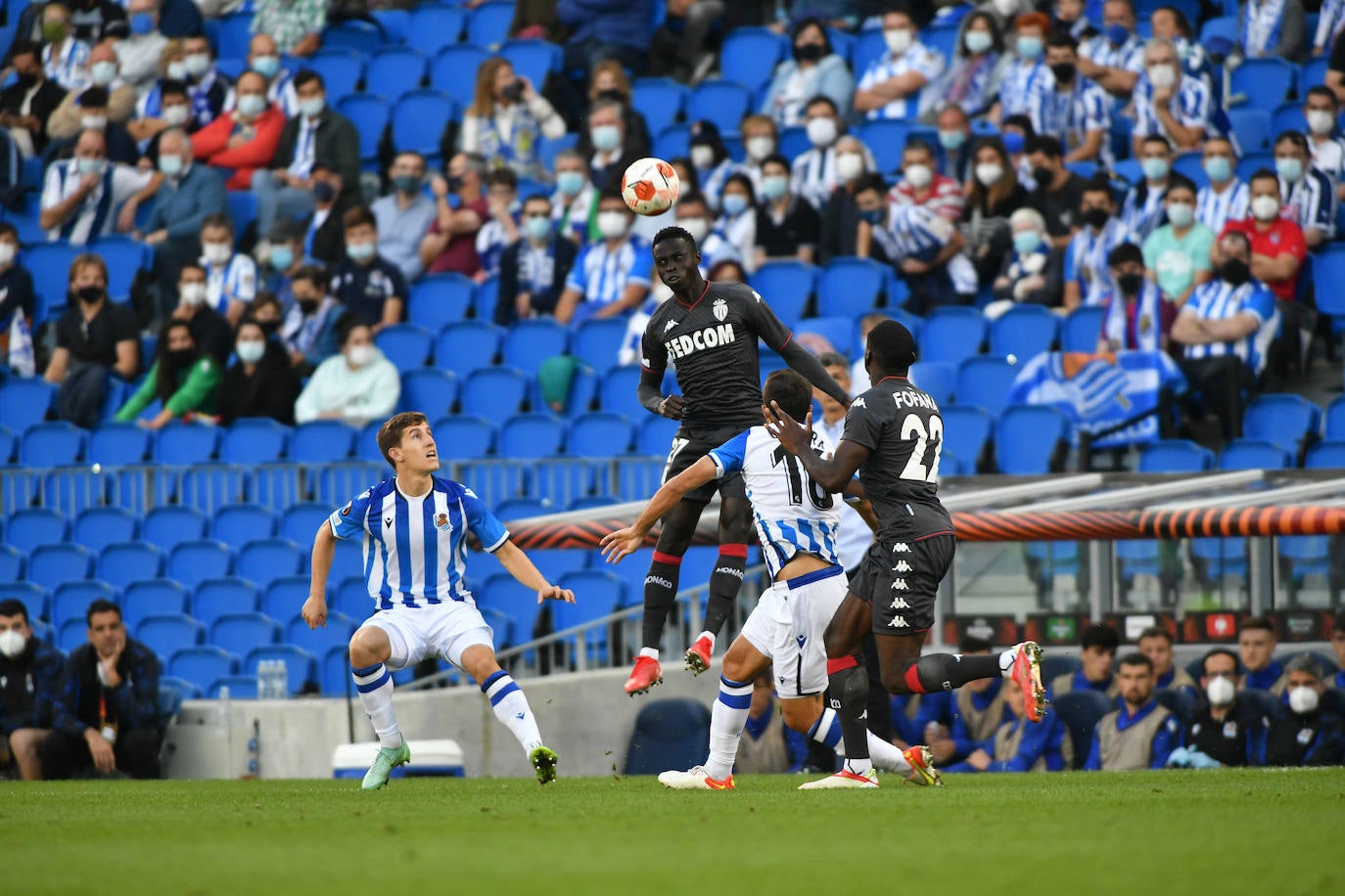 Fotos: Las mejores imáganes de partido entre la Real Sociedad y el Mónaco en Anoeta